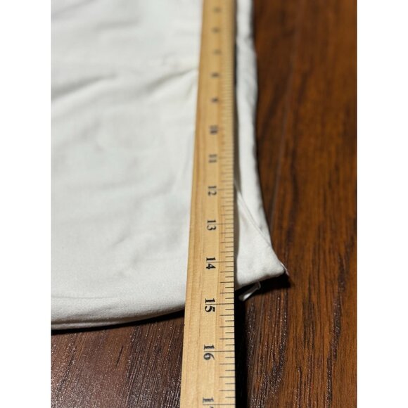 Jones New York Signature Dress Pants Size 4 White Stretch Keyhole Bottom Detail - Picture 9 of 11